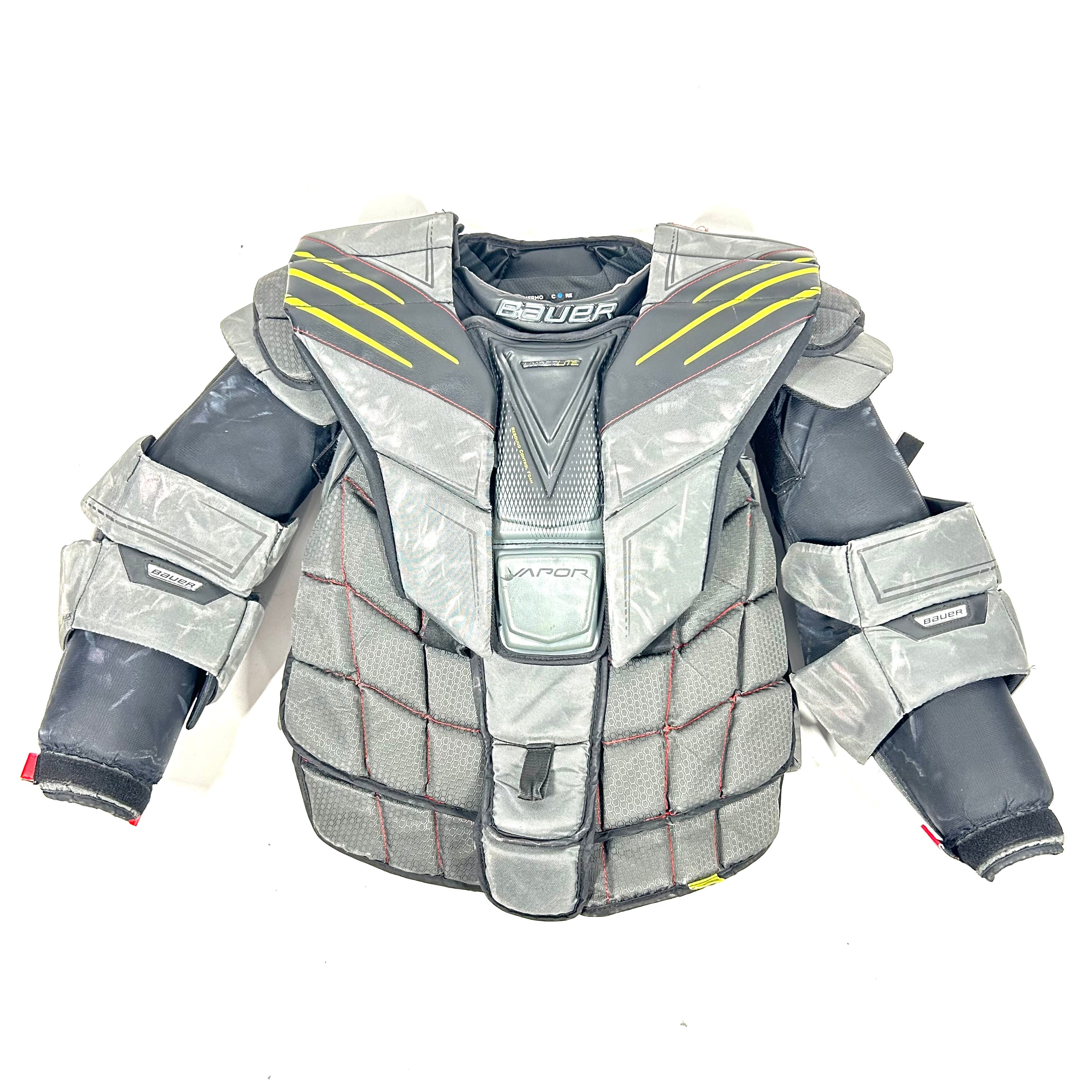 Bauer Vapor Hyperlite - Plastron de gardien de but Pro Stock d'occasion (gris)
